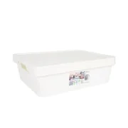 Caixa de Armazenagem com Tampa Tontarelli Maya Branco 9,2 l 36 x 28 x 11 cm (12 Unidades) A Preço de Revenda - nacloset 2