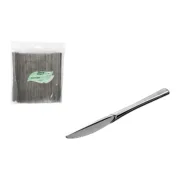 Conjunto de facas reutilizáveis Algon Prateado Plástico 20 cm 50 Peças (12 Unidades) Conjuntos de Facas - nacloset 2