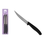 Conjunto de Facas para Carne Quttin Preto Prateado Aço inoxidável 11 cm 4 Peças (18 Unidades) Conjuntos de Facas - nacloset 2