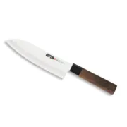 Faca de Cozinha Quttin SANTOKU Takamura Castanho Prateado 17 cm (12 Unidades) Cozinha | Gourmet - nacloset 2