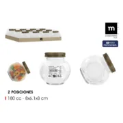 Frasco de Vidro La Mediterránea WOOD 180 ml (60 Unidades) A Preço de Revenda - nacloset 2