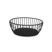 Cesta do Pão My Bar Gourmet Preto Metal Oval 20 x 15 x 8 cm (12 Unidades) A Preço de Revenda - nacloset 2