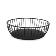 Cesta do Pão My Bar Gourmet Preto Metal Oval 24 x 19 x 8 cm (12 Unidades) A Preço de Revenda - nacloset 2