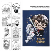 Set de Papelaria Harry Potter Azul Preto Vermelho 16 Peças (6 Peças) Conjuntos de papelaria - nacloset 2