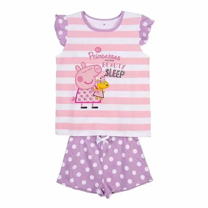 Pijama Infantil Peppa Pig Cor de Rosa Bebés e Crianças - nacloset