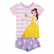 Pijama Infantil Disney Princess Cor de Rosa Bebés e Crianças - nacloset