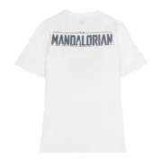 Camisola de Manga Curta Mulher The Mandalorian Branco Moda | Acessórios - nacloset 2