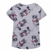 Camisola de Manga Curta Mulher Minnie Mouse Cinzento Moda | Acessórios - nacloset 2