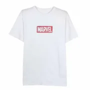 Camisola de Manga Curta Homem Marvel Branco Camisas - nacloset