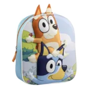 Mochila Escolar 3D Bluey Azul Jogos | Disfarces - nacloset