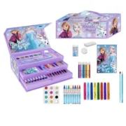 Caixa de Atividades para Colorir Frozen Lilás Brinquedos e Jogos - nacloset