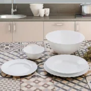 Saladeira Luminarc Trianon Branco Vidro (24 cm) (6 Unidades) A Preço de Revenda - nacloset 2