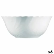 Saladeira Luminarc Trianon Branco Vidro (24 cm) (6 Unidades) A Preço de Revenda - nacloset
