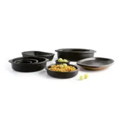 Tacho Quid Barro Lux Preto Cerâmica Ø 22 cm (12 Unidades) A Preço de Revenda - nacloset 2