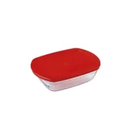 Lancheira Retangular com Tampa Ô Cuisine Cook&store Ocu Vermelho 400 ml 17 x 10 x 5 cm Vidro Silicone (6 Unidades) A Preço de Revenda - nacloset 2