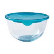 Lancheira Redonda com Tampa Pyrex Cook & Store Azul 15 x 15 x 8 cm 500 ml Silicone Vidro (6 Unidades) A Preço de Revenda - nacloset 2