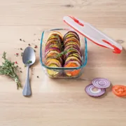 Lancheira Hermética Pyrex Cook & Heat Retangular 400 ml 17 x 10 x 5 cm Transparente Vidro (5 Unidades) A Preço de Revenda - nacloset 2