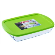 Lancheira Retangular com Tampa Pyrex Cook & store Transparente Silicone Vidro (4,5 L) (4 Unidades) A Preço de Revenda - nacloset 2