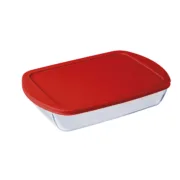 Lancheira Retangular com Tampa Ô Cuisine Cook&store Ocu Transparente Vidro Silicone 4,5 L (4 Unidades) A Preço de Revenda - nacloset 2
