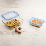 Lancheira Hermética Pyrex Pure Glass Transparente Vidro (2,6 L) (4 Unidades) A Preço de Revenda - nacloset 2