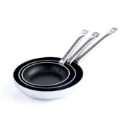 Frigideira Quid Professional Pro-induction Preto Metal Aço Ø 24 cm (6 Unidades) Cozinha | Gourmet - nacloset 2
