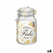 Recipiente para Conservar Alimentos Bormioli Rocco fido Transparente Vidro (2 L) (6 Unidades) A Preço de Revenda - nacloset