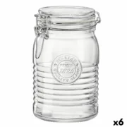Frasco de Vidro Bormioli Rocco Officina Transparente Vidro 1,15 L (6 Unidades) A Preço de Revenda - nacloset