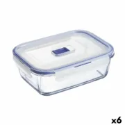 Lancheira Hermética Luminarc Pure Box Active 19 x 13 cm 1,22 L Duas cores Vidro (6 Unidades) A Preço de Revenda - nacloset