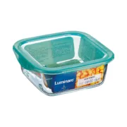 Lancheira Quadrada com Tampa Luminarc Keep’n Lagon 10 x 5,4 cm Turquesa 380 ml Duas cores Vidro (6 Unidades) A Preço de Revenda - nacloset 2