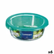 Lancheira Redonda com Tampa Luminarc Keep’n Lagon 920 ml 15,6 x 6,6 cm Turquesa Vidro (6 Unidades) A Preço de Revenda - nacloset