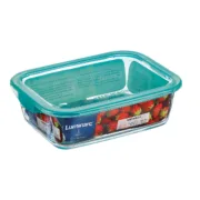 Lancheira Retangular com Tampa Luminarc Keep’n Lagon 12 x 8,5 x 5,4 cm Turquesa 380 ml Vidro (6 Unidades) A Preço de Revenda - nacloset 2
