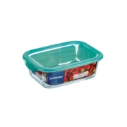 Lancheira Retangular com Tampa Luminarc Keep’n Lagon Turquesa 1,97 l 22 x 15,6 x 7,2 cm Vidro (6 Unidades) A Preço de Revenda - nacloset 2