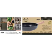 Frigideira Bidasoa Mia Cinzento Metal Ø 24 cm (6 Unidades) Cozinha | Gourmet - nacloset 2