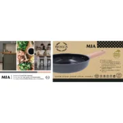 Frigideira Bidasoa Mia Cinzento Metal Ø 28 cm (6 Unidades) Cozinha | Gourmet - nacloset 2