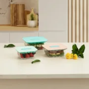 Lancheira Hermética Luminarc Joy Azul Vidro 1,1 L (6 Unidades) A Preço de Revenda - nacloset 2