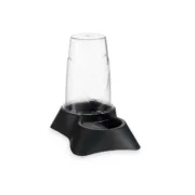 Comedouro para animais de estimação Transparente Antracite Polipropileno 650 ml 12,5 x 18 x 19 cm Animais de Estimação - nacloset 2