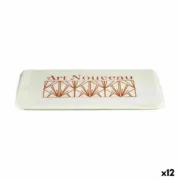 Tapete de banho Art Nouveau Branco Bronze 40 x 1,5 x 60 cm (12 Unidades) A Preço de Revenda - nacloset
