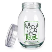 Bote Reuse Vidro Transparente 1,8 L 13 x 20,8 x 13 cm (4 Unidades) A Preço de Revenda - nacloset 2