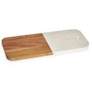 Tábua de corte Branco Mármore Acácia 18 x 1,5 x 38 cm (8 Unidades) A Preço de Revenda - nacloset 2