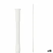 Barra extensível De duche Branco Alumínio 200 x 2,2 x 2,2 cm (18 Unidades) A Preço de Revenda - nacloset