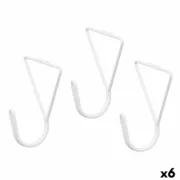 Cabides Branco Metal Triangular Conjunto 3 Peças (6 Unidades) A Preço de Revenda - nacloset