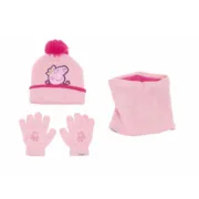 Gorro, Luvas e Gola Peppa Pig Cosy corner Cor de Rosa Acessórios de Moda - nacloset