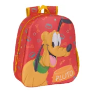 Mochila Infantil 3D Clásicos Disney Pluto Laranja 27 x 33 x 10 cm Jogos | Disfarces - nacloset