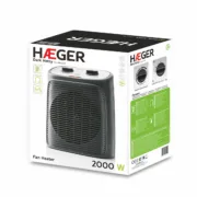 Termoventilador Portátil Haeger FH-200.016A 2000 W Preto Branco Casa | Jardim - nacloset 2