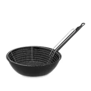 Frigideira com cesto Vaello Preto Aço Esmaltado (Ø 28 cm) Cozinha | Gourmet - nacloset