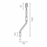 Manivela para toldo Micel TLD06 Branco 150 cm Casa | Jardim - nacloset 2