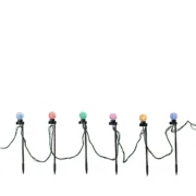 Conjunto de estacas LED para jardim Lumineo 6 W Multicolor Branco quente 14,5 m 20 Unidades Casa | Jardim - nacloset