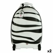 Mochila Trólei Rastar Infantil Telecomando Zebra 2,4 GHz 34 x 48 x 27,5 cm (2 Unidades) A Preço de Revenda - nacloset