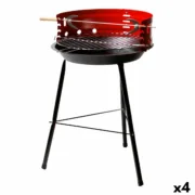 Churrasco Portátil Aktive Madeira Ferro 37,5 x 70 x 38,5 cm (4 Unidades) Vermelho A Preço de Revenda - nacloset