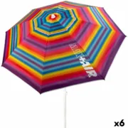 Parasol Aktive Multicolor Oxford Aço Tecido Oxford 200 x 200 x 200 cm (6 Unidades) A Preço de Revenda - nacloset 2